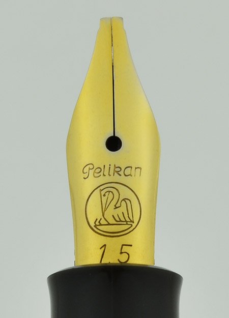 Pelikan M150 Fountain Pen - Old Style, Black & Grey, Gold Trim